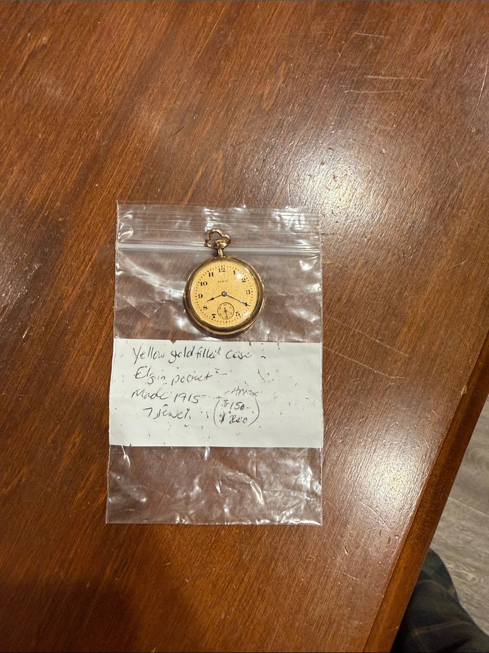 Gold Pocket Watch with Classic Dial